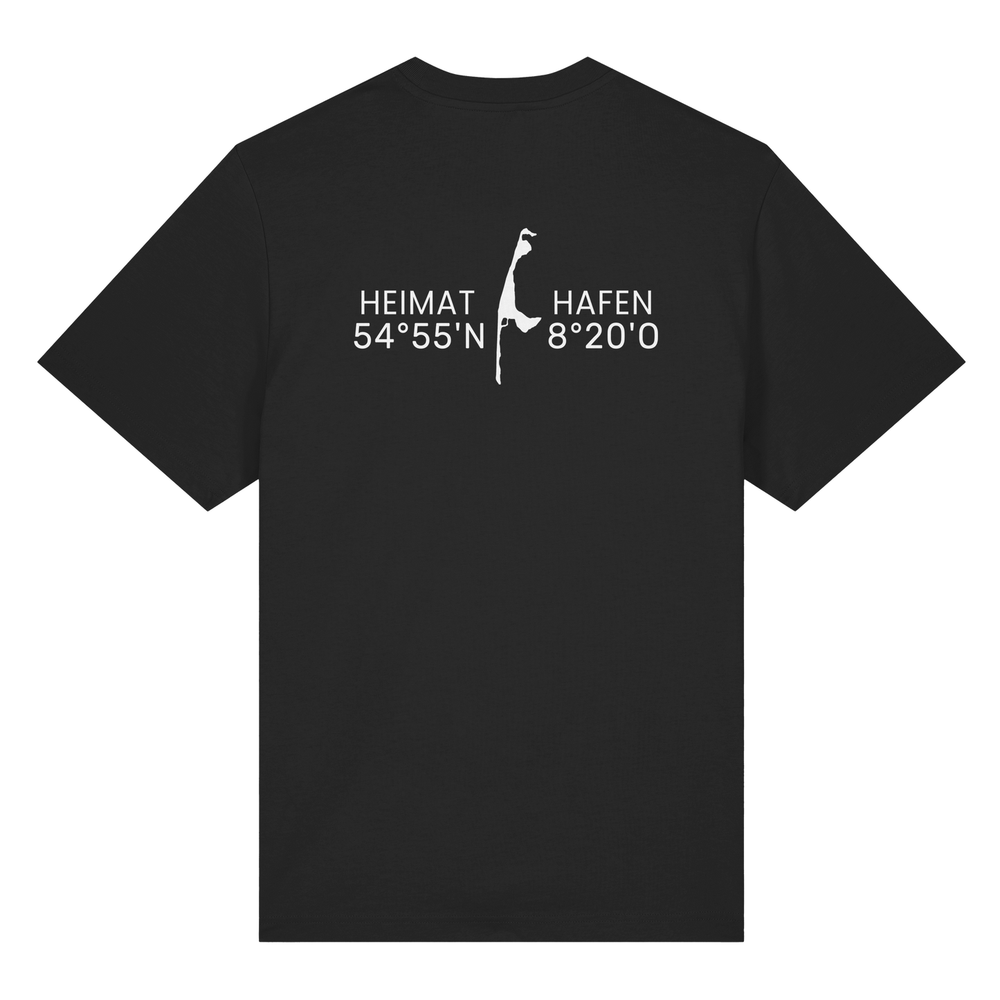 Heimathafen Sylt mit Standort (back) - Heavy T-Shirt