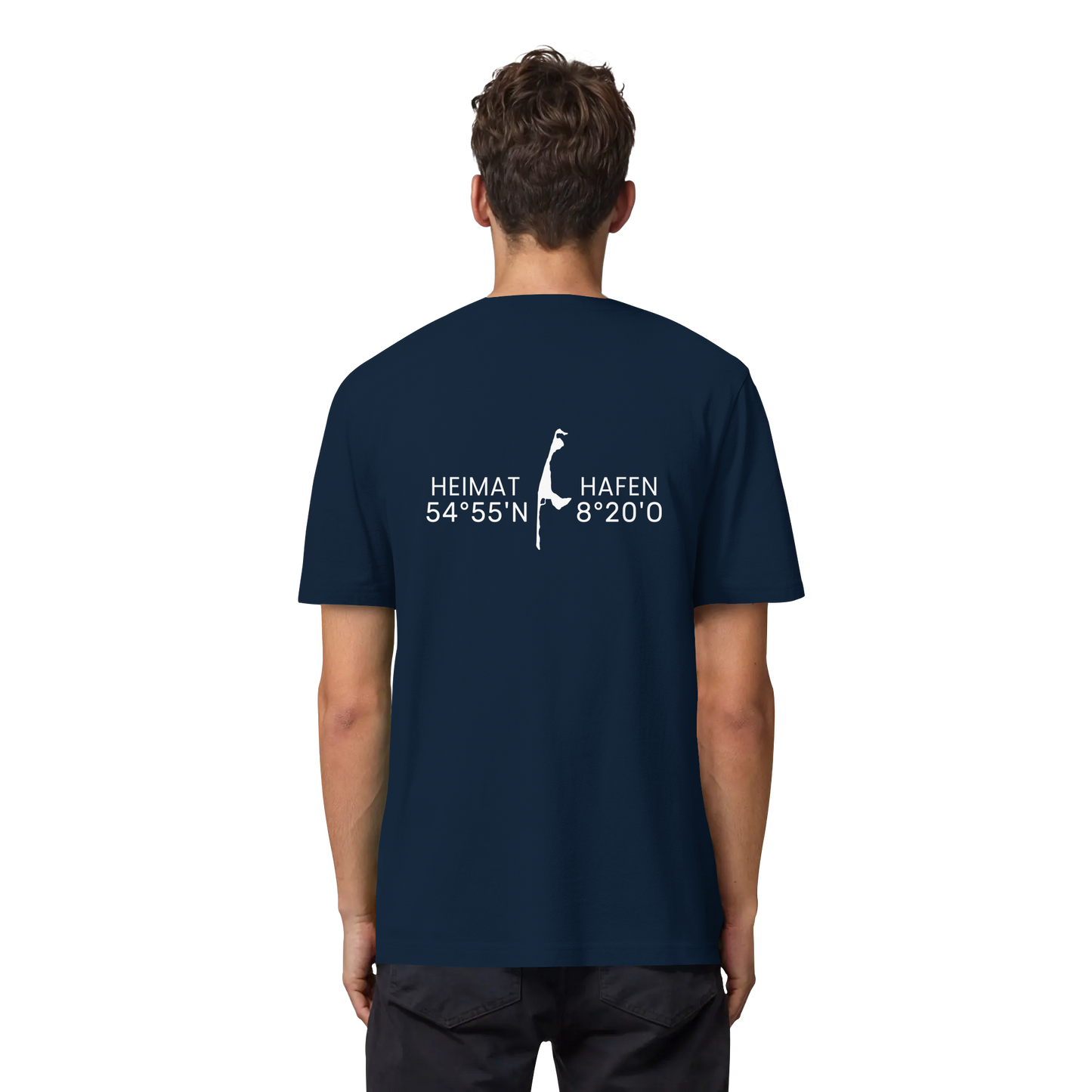 Heimathafen Sylt mit Standort (back) - Heavy T-Shirt
