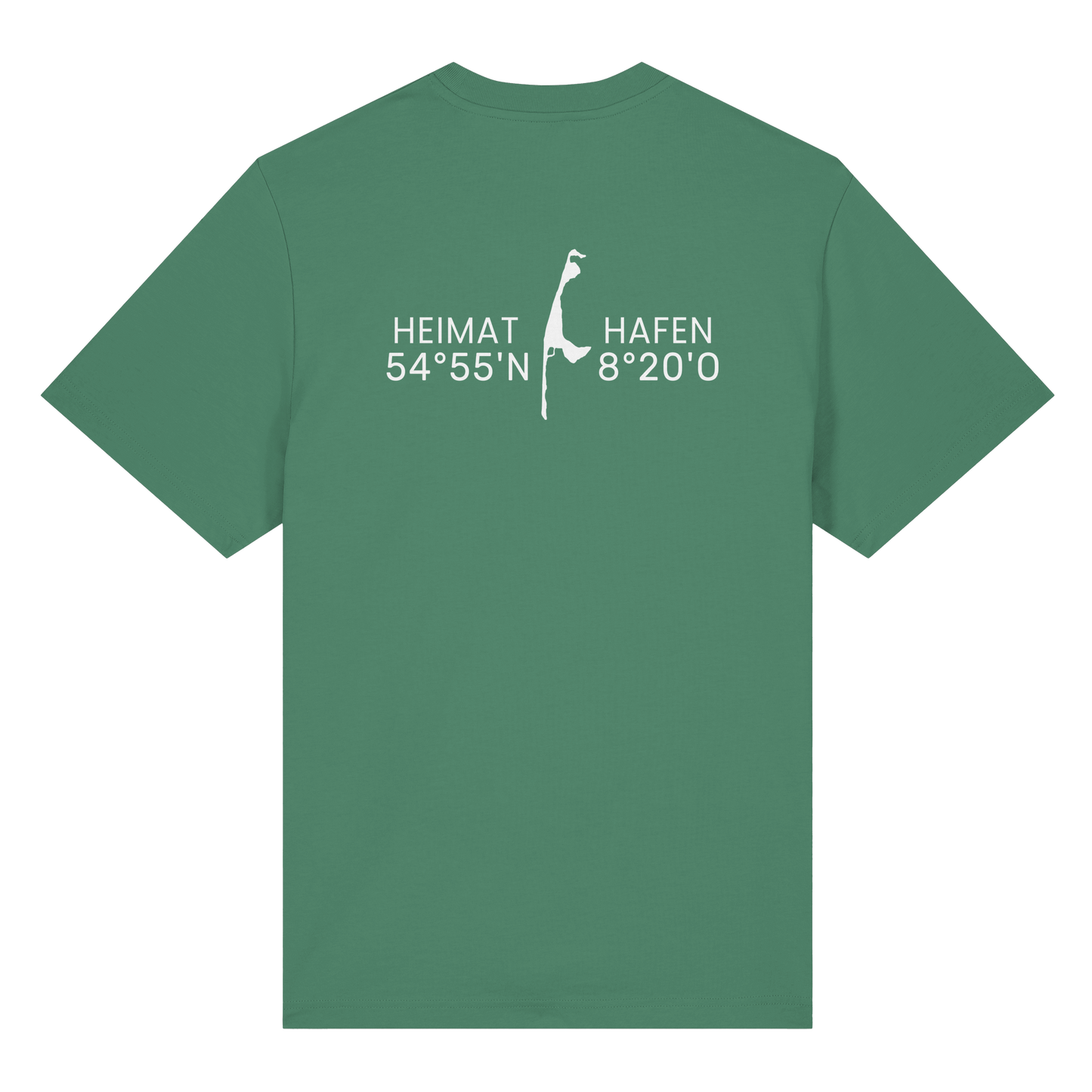 Heimathafen Sylt mit Standort (back) - Heavy T-Shirt