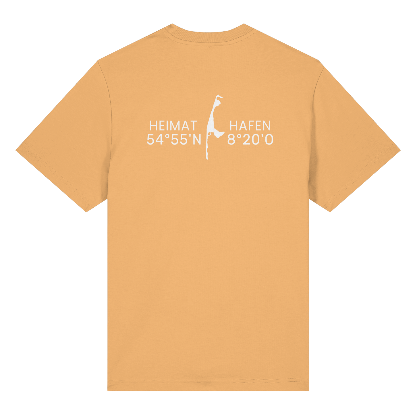 Heimathafen Sylt mit Standort (back) - Heavy T-Shirt