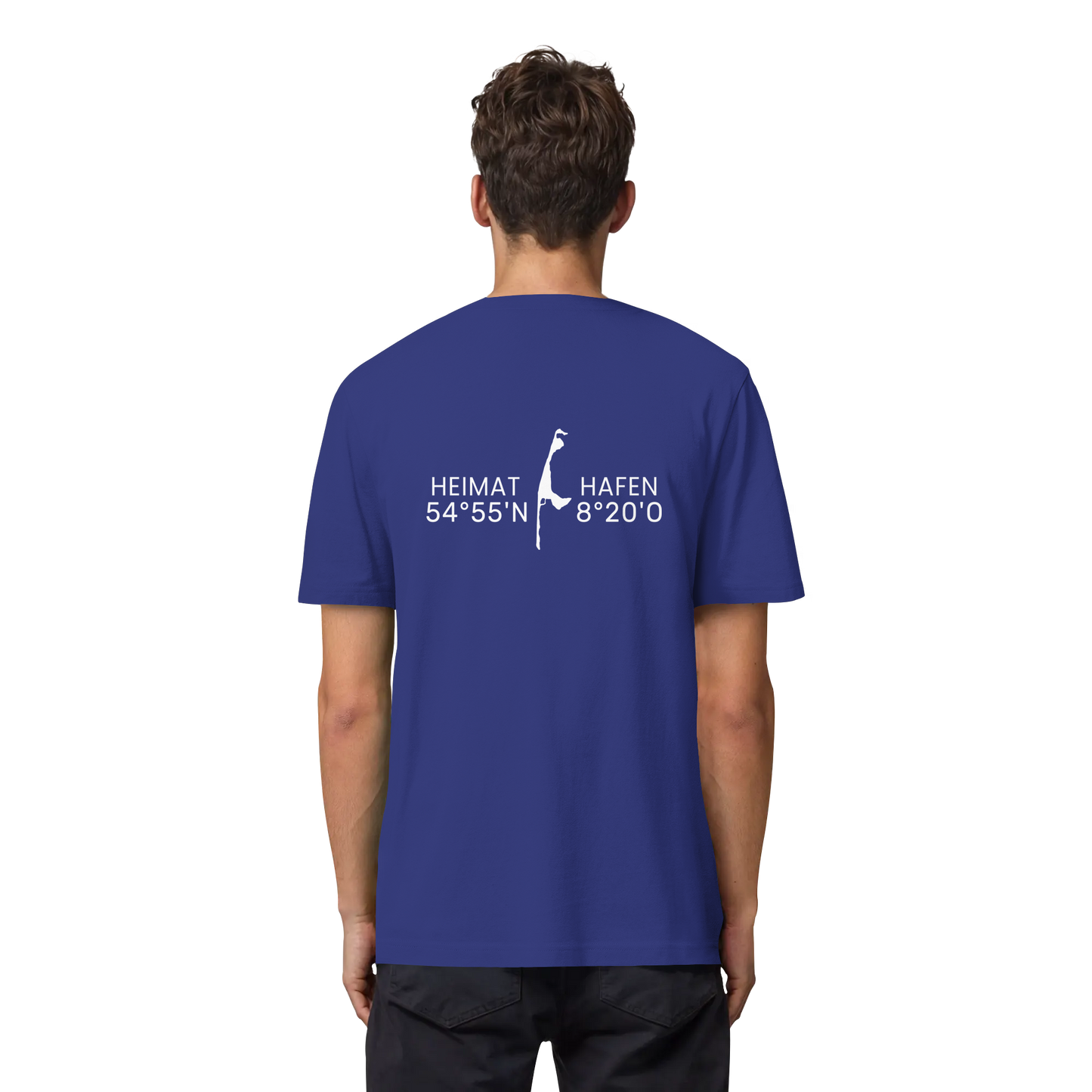 Heimathafen Sylt mit Standort (back) - Heavy T-Shirt