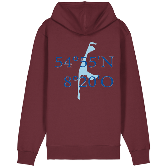 Dein Relaxed Zipper mit der blauen Koordinate