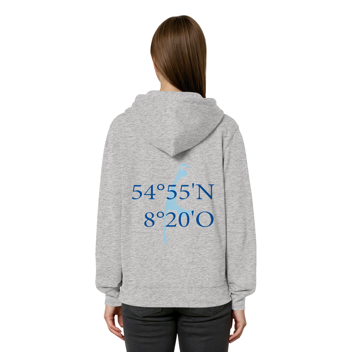 Dein Relaxed Zipper mit der blauen Koordinate