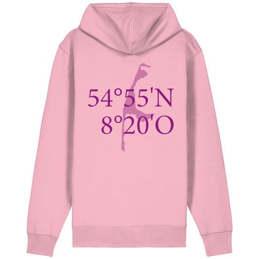 Dein Lila Relaxed Zipper mit Koordinaten