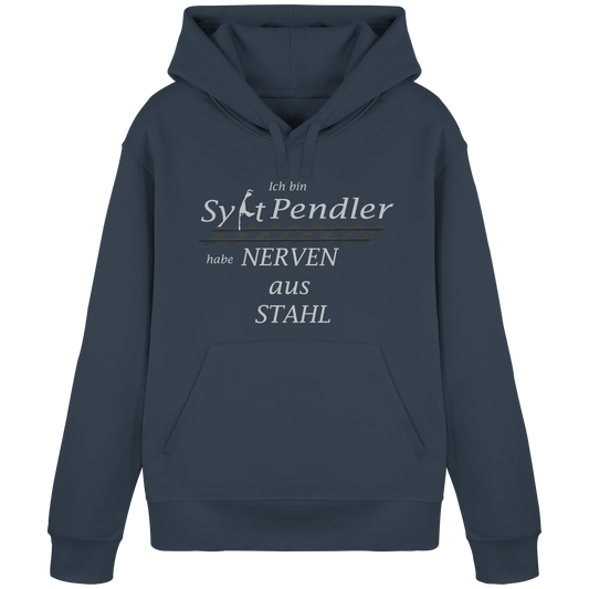 Der Sylt-Pendler ~ Basic Hoodie (Motiv vorne)