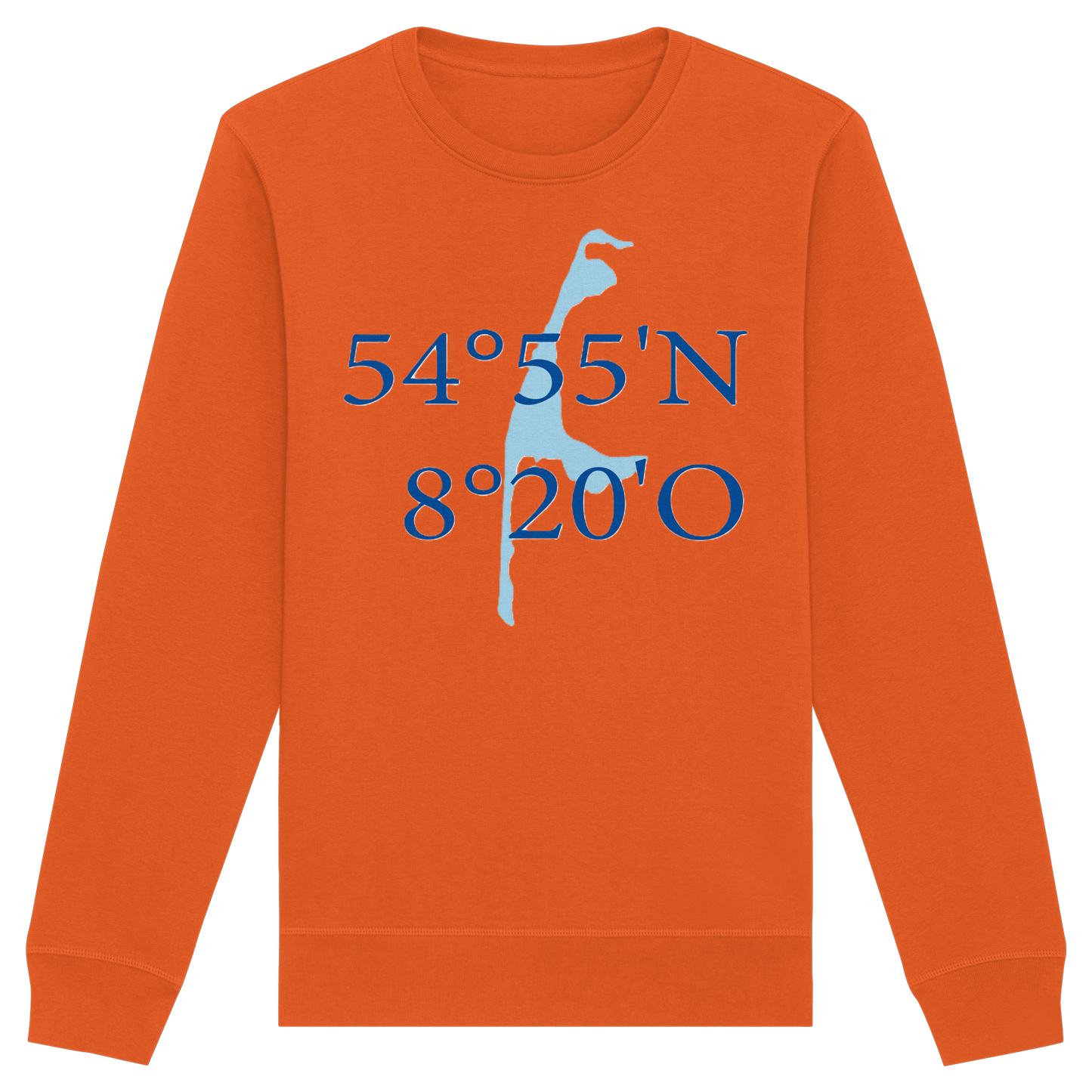 Deine Koordinaten_blau_vorne - Basic Unisex Sweatshirt