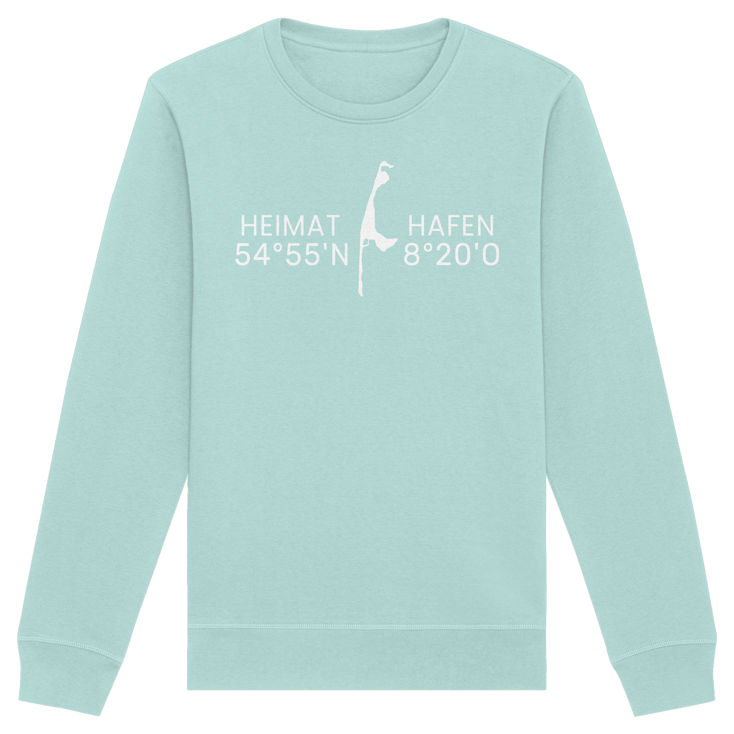 Heimat Sylt - deine Koordinate_Insel_only - Basic Unisex Sweatshirt