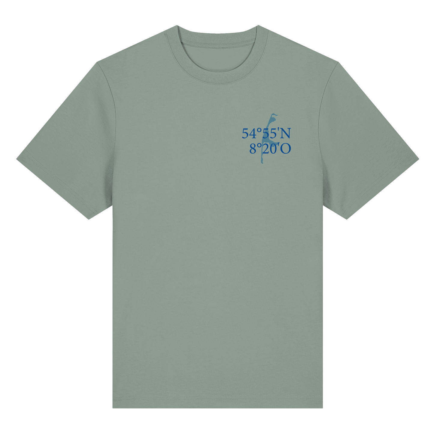 Deine Koordinaten_blau - Heavy T-Shirt (Relaxed Fit bis 3XL)