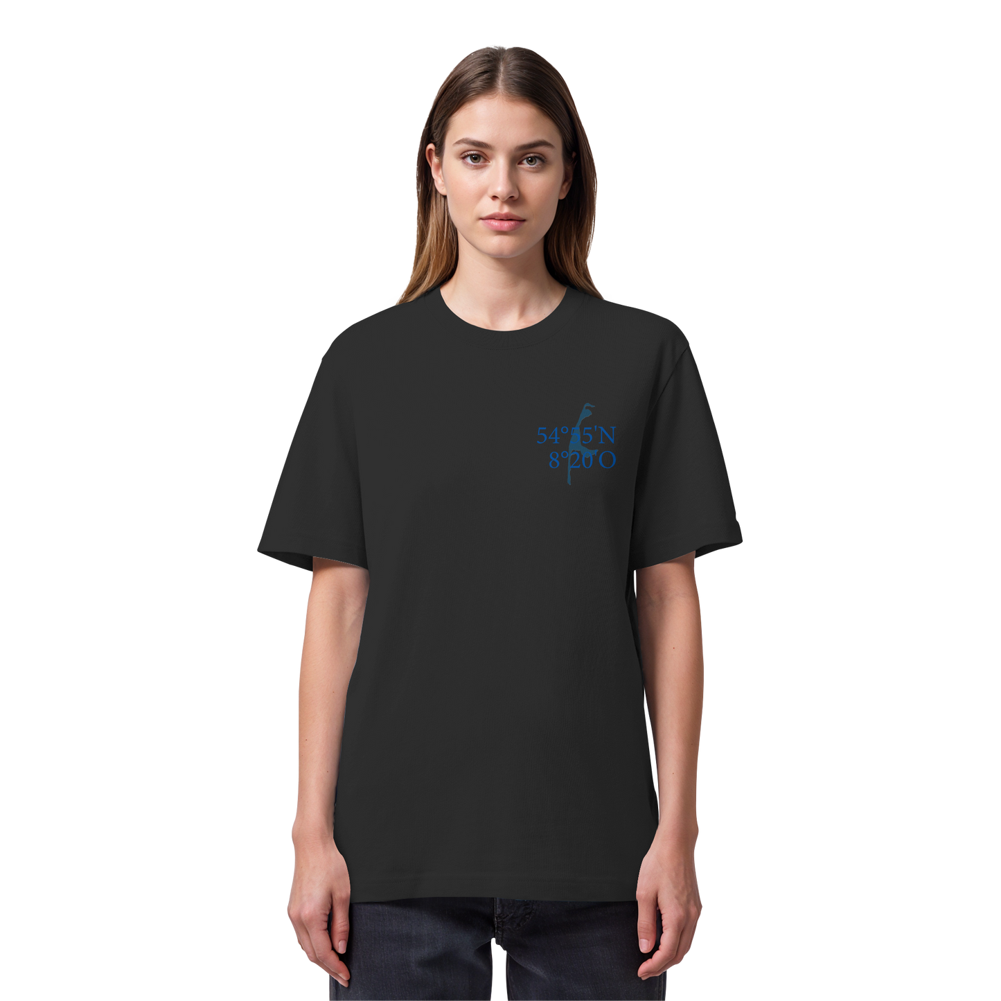 Deine Koordinaten_blau - Heavy T-Shirt (Relaxed Fit bis 3XL)