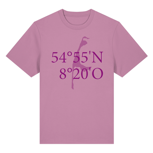 Die lila Sylt Koordinate - Organic T-Shirt