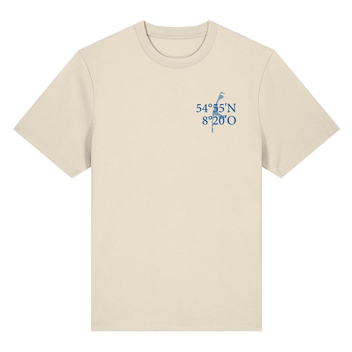 Deine Koordinaten_blau - Heavy T-Shirt (Relaxed Fit bis 3XL)