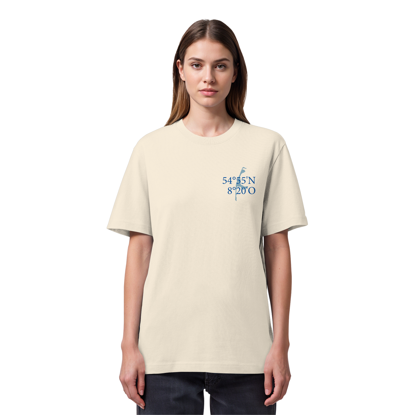 Deine Koordinaten_blau - Heavy T-Shirt (Relaxed Fit bis 3XL)