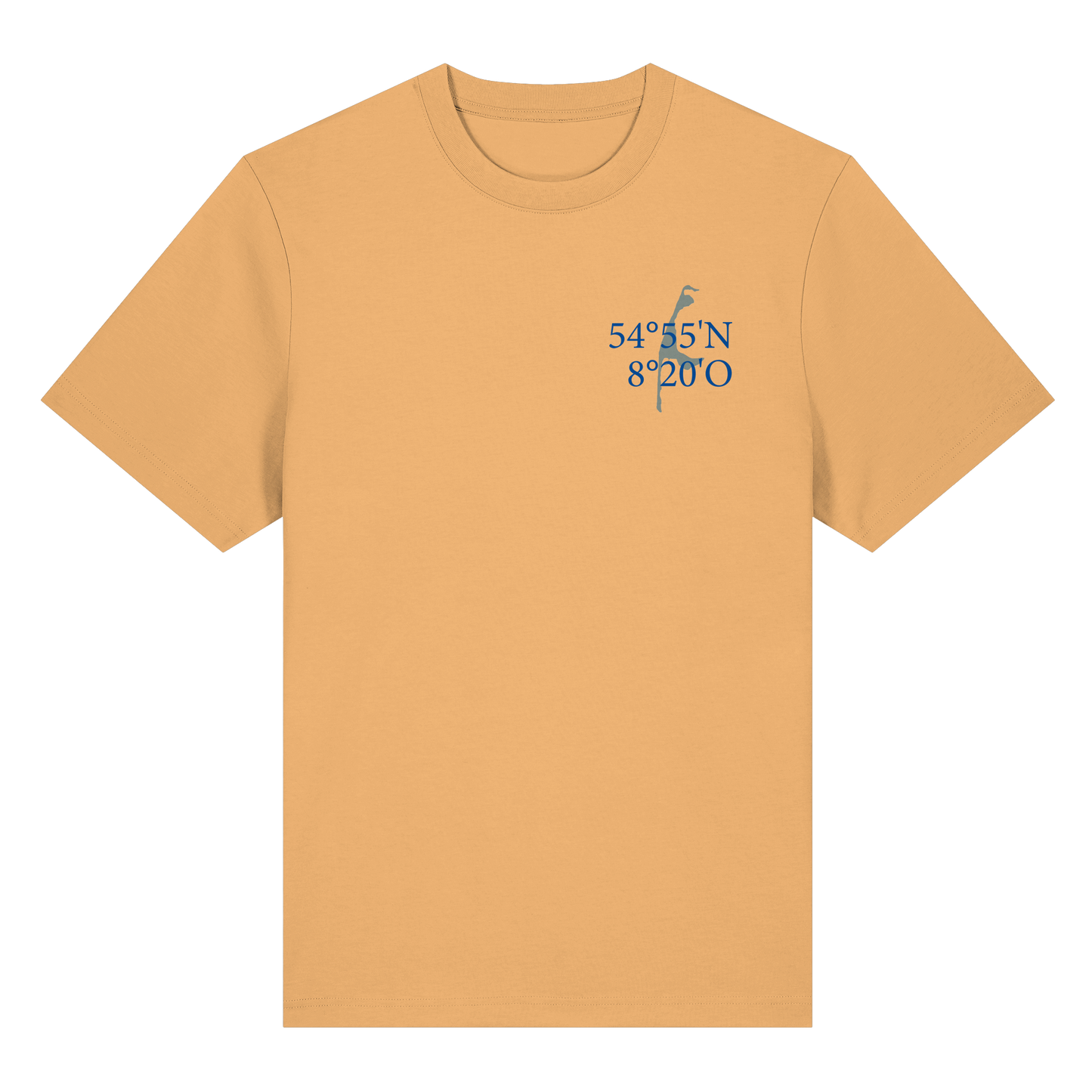 Deine Koordinaten_blau - Heavy T-Shirt (Relaxed Fit bis 3XL)