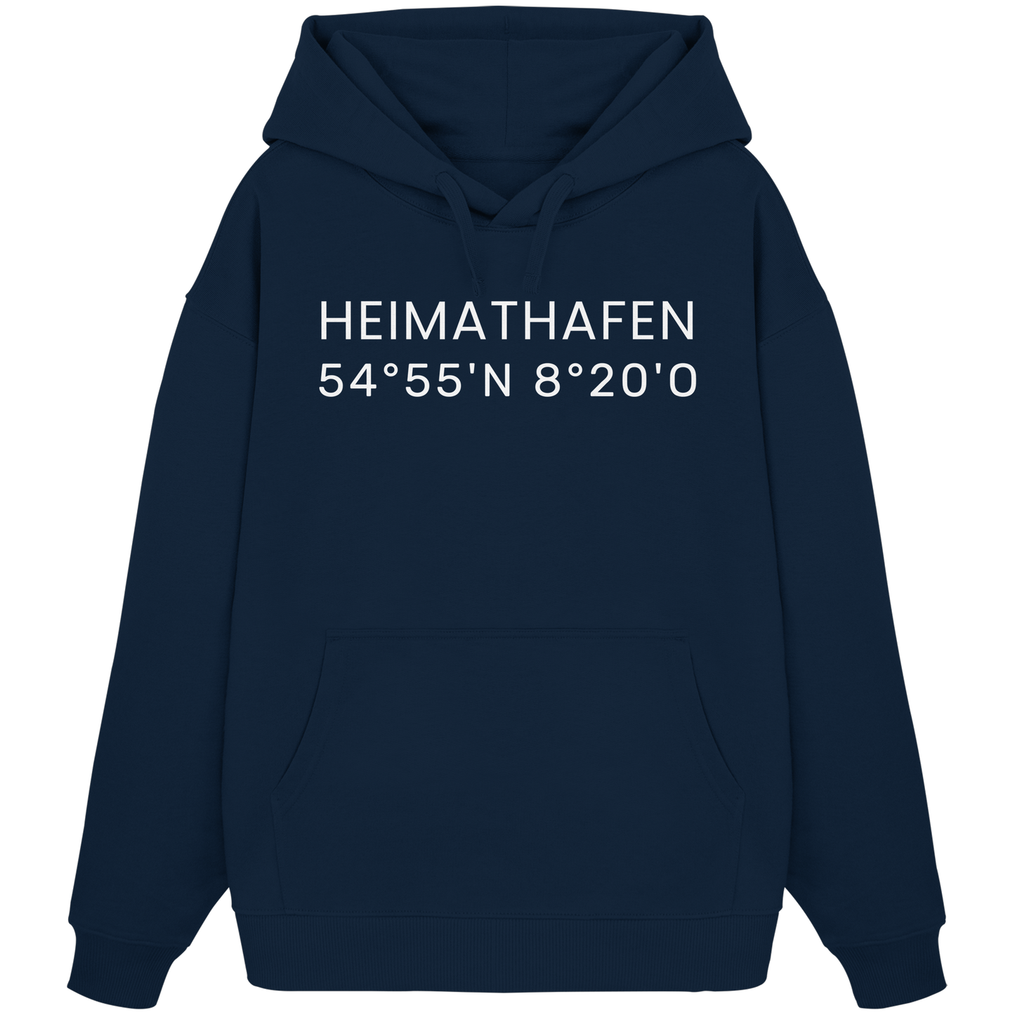 Heimat Sylt - deine Koordinate_Insel_only - Oversize Hoodie