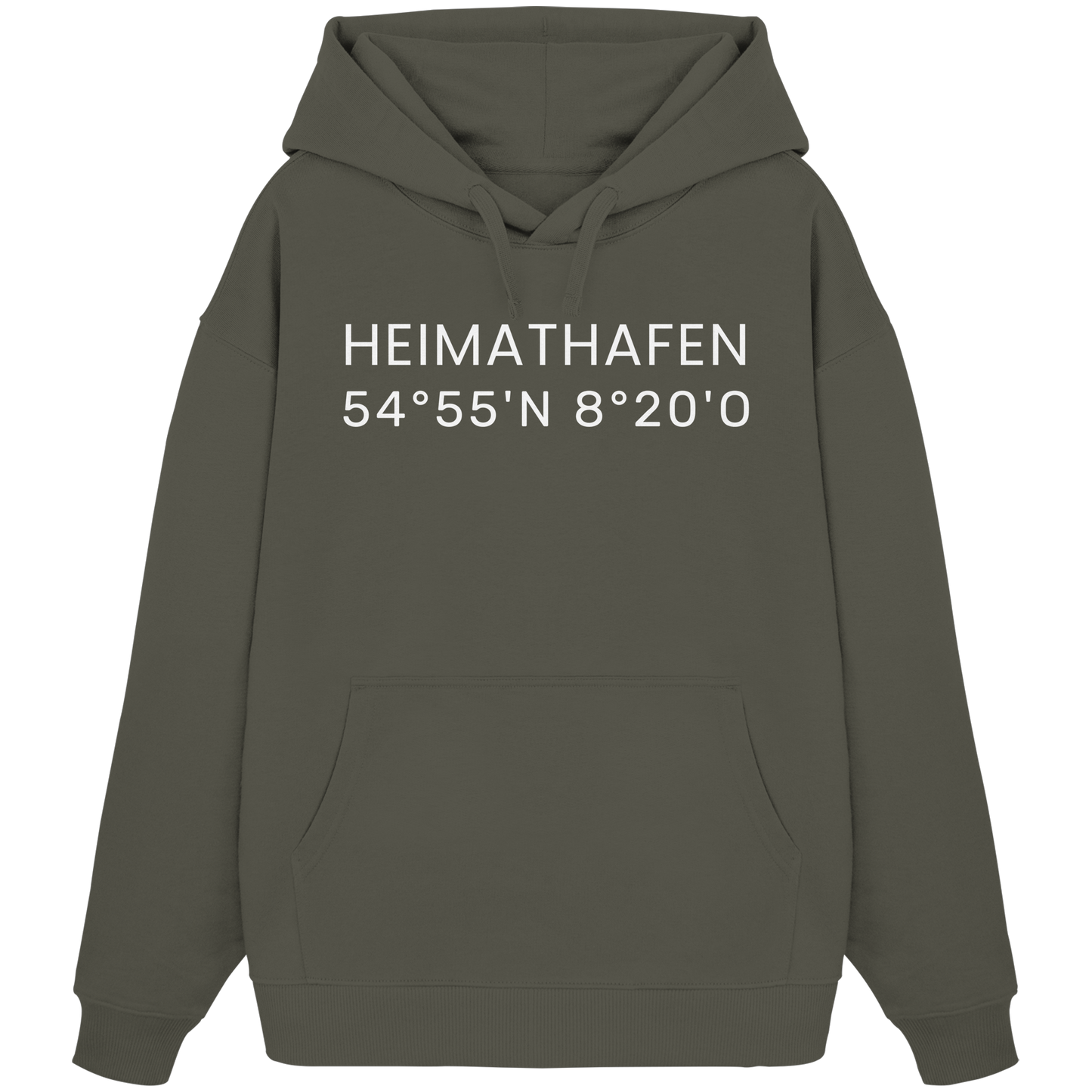 Heimat Sylt - deine Koordinate_Insel_only - Oversize Hoodie