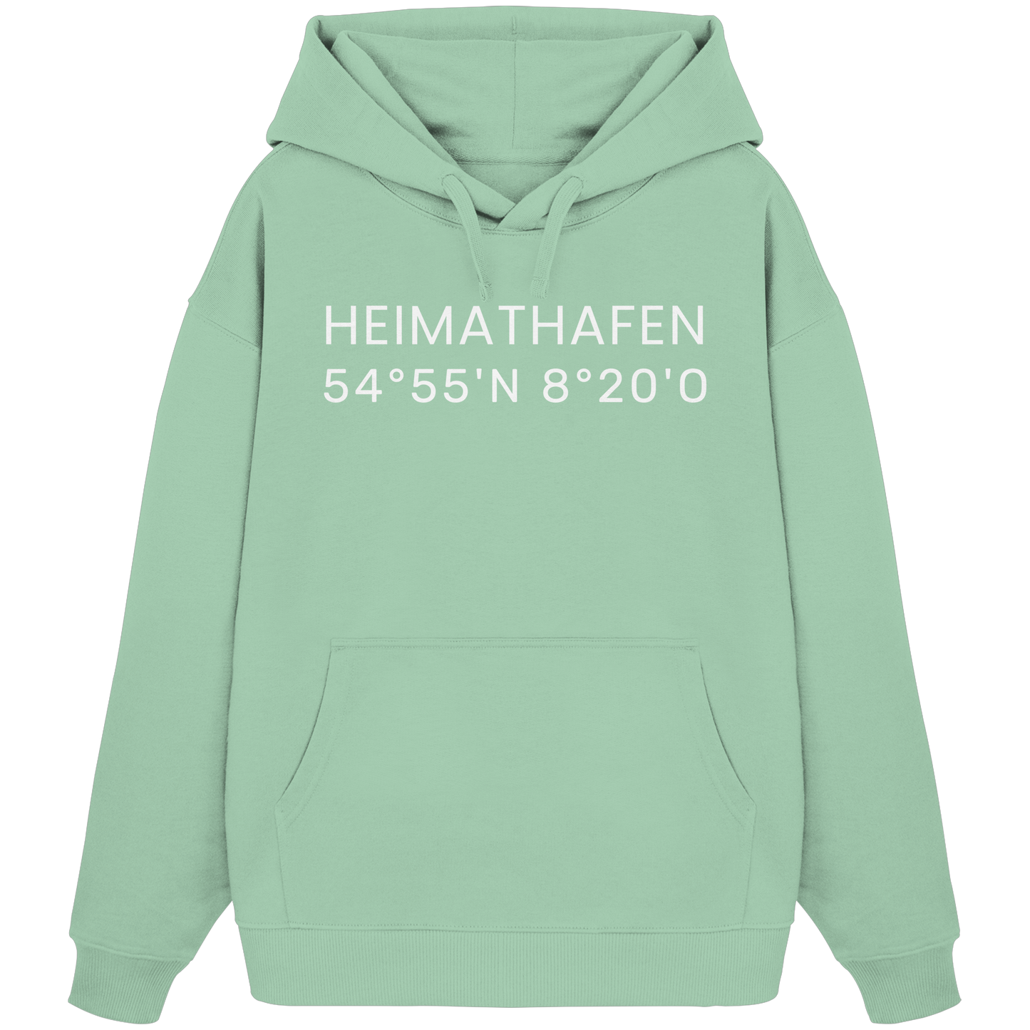 Heimat Sylt - deine Koordinate_Insel_only - Oversize Hoodie