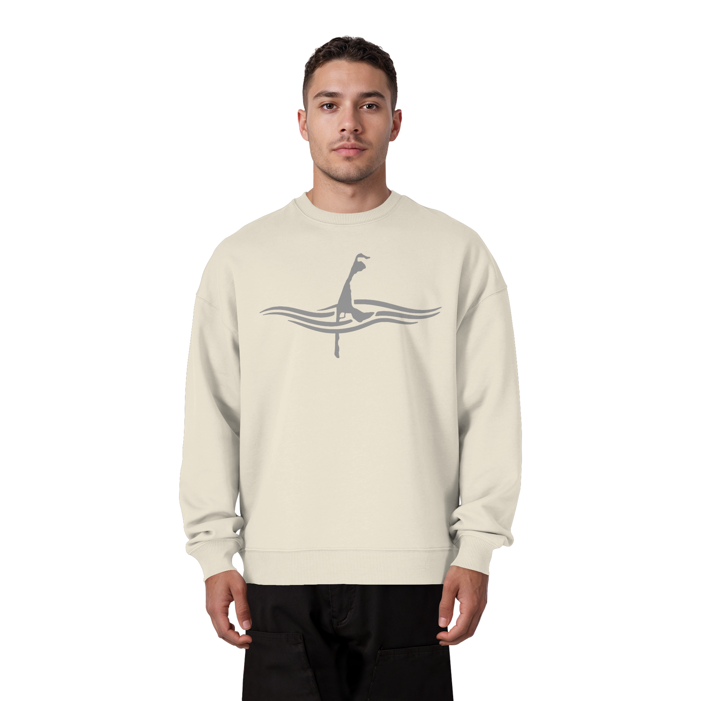 maritimes Sylt vom Meer umschlungen - Oversize Sweatshirt