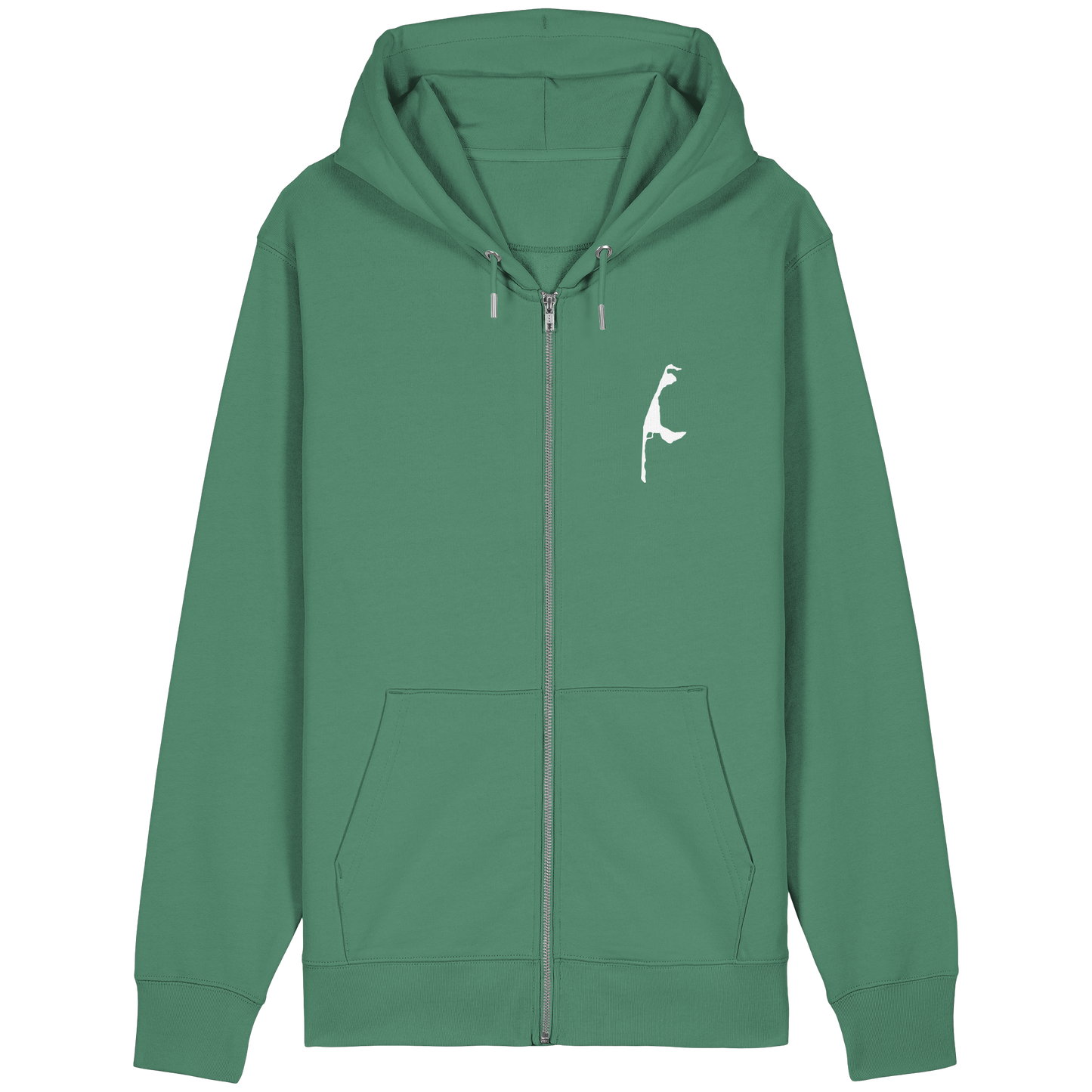 Heimathafen mit Koordinate - Relaxed Zipper (front & back)