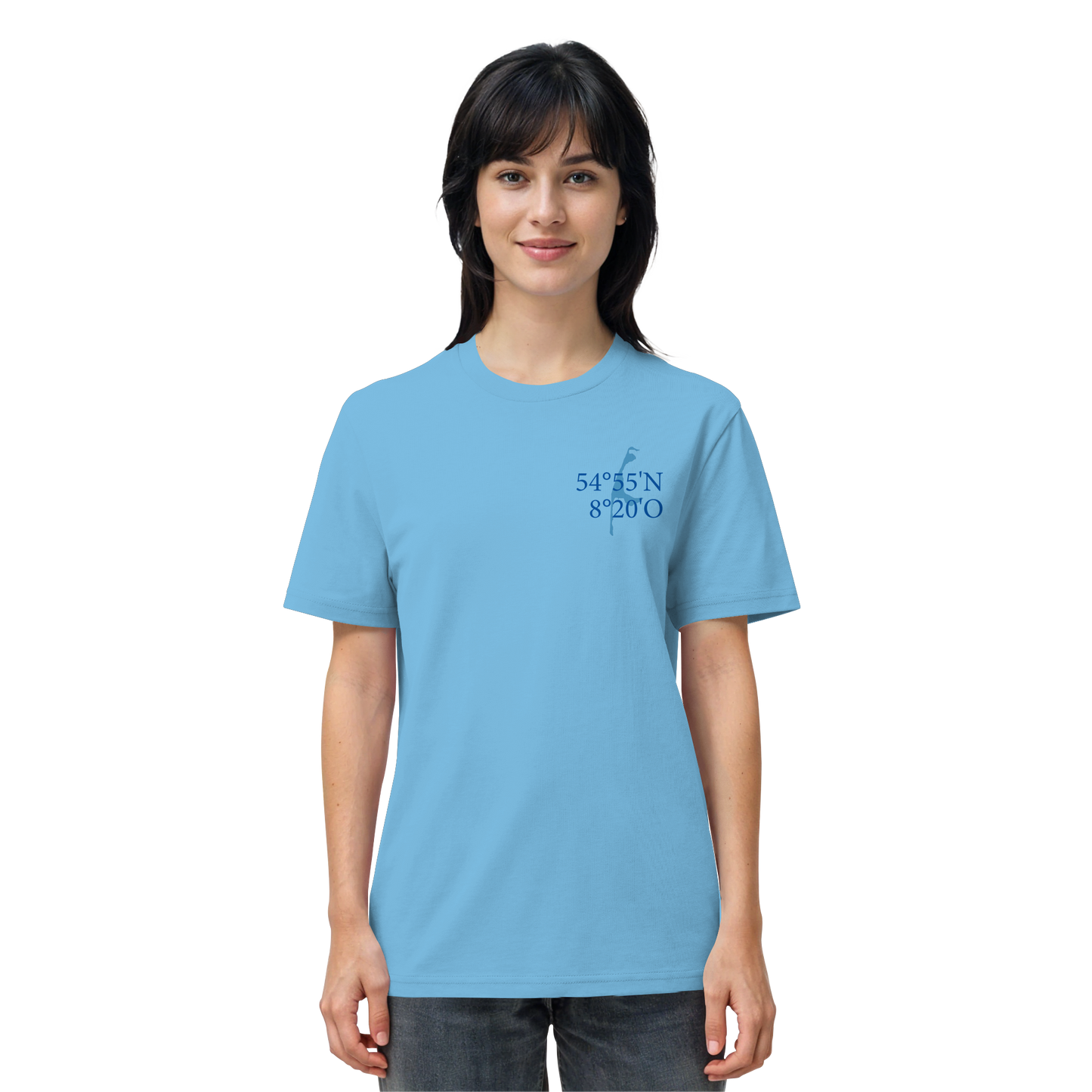 Deine Koordinaten_blau - Basic Shirt