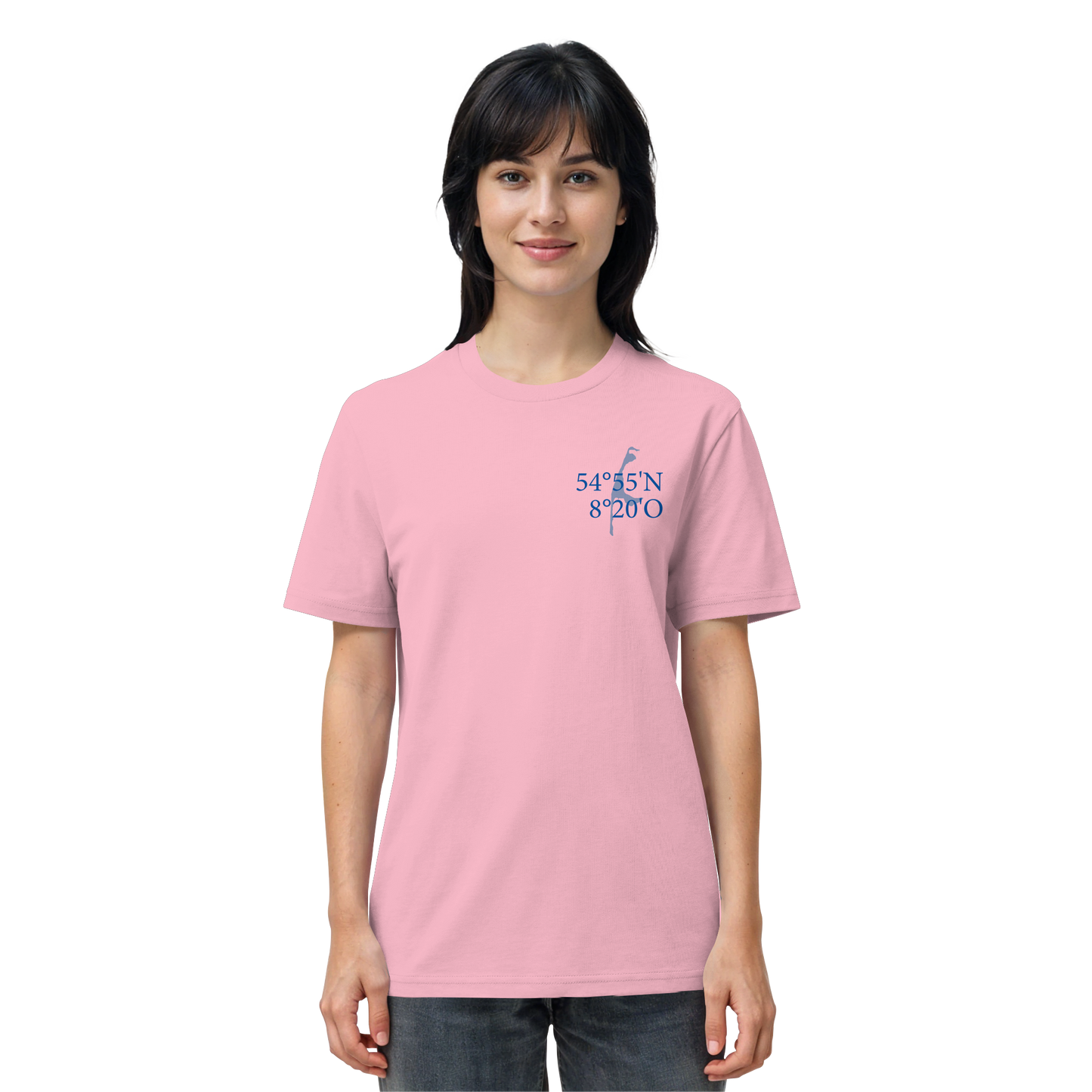 Deine Koordinaten_blau - Basic Shirt