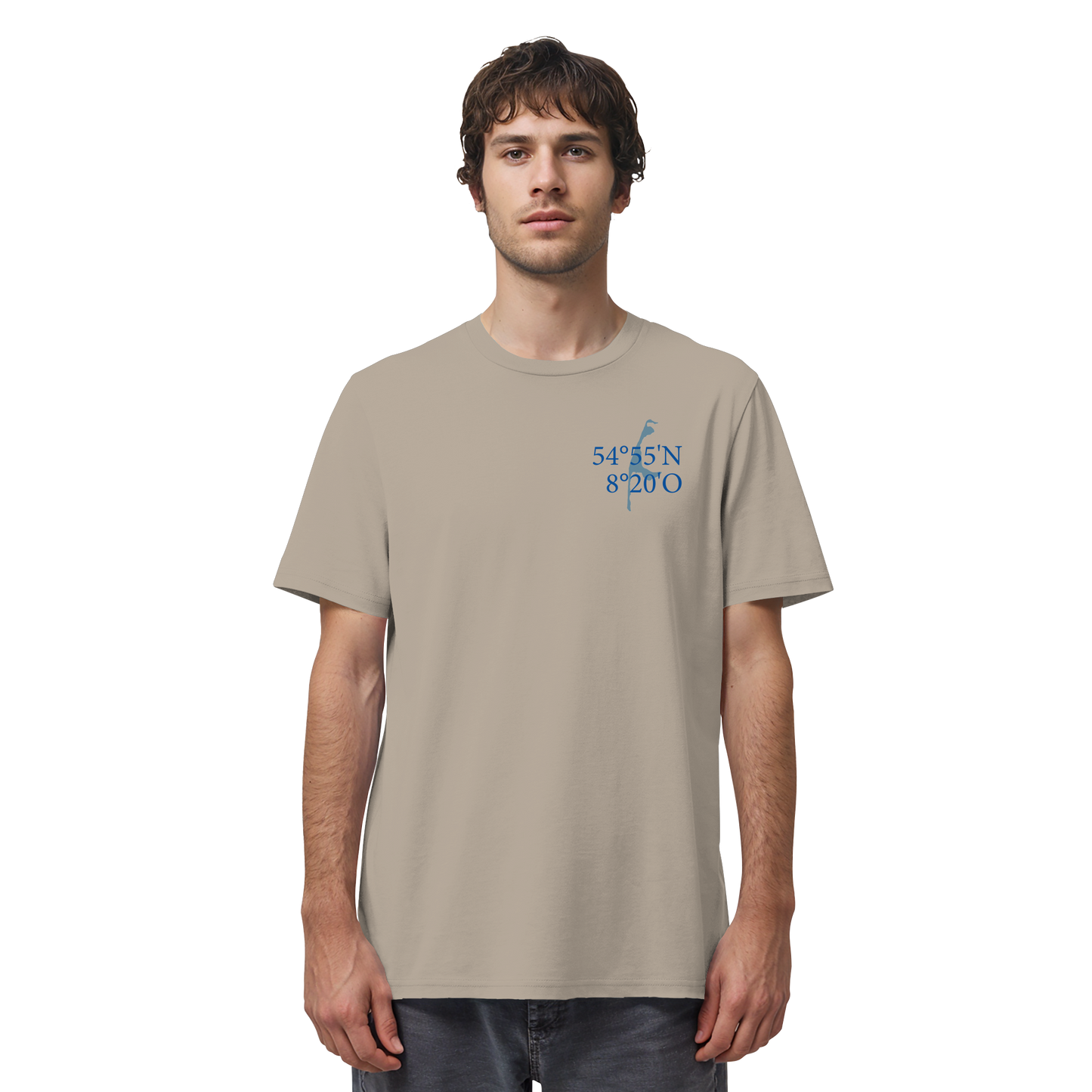 Deine Koordinaten_blau - Basic Shirt