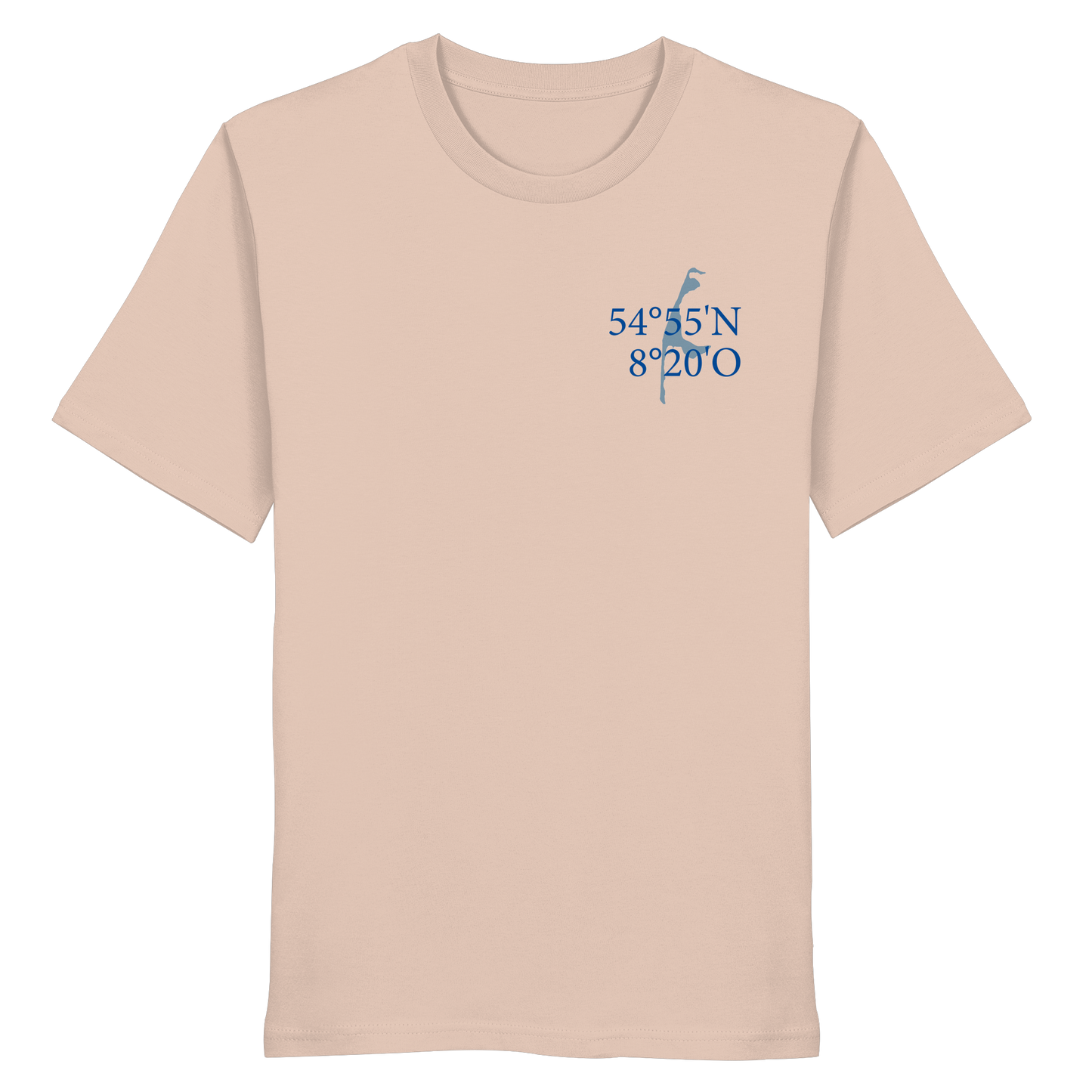 Deine Koordinaten_blau - Basic Shirt