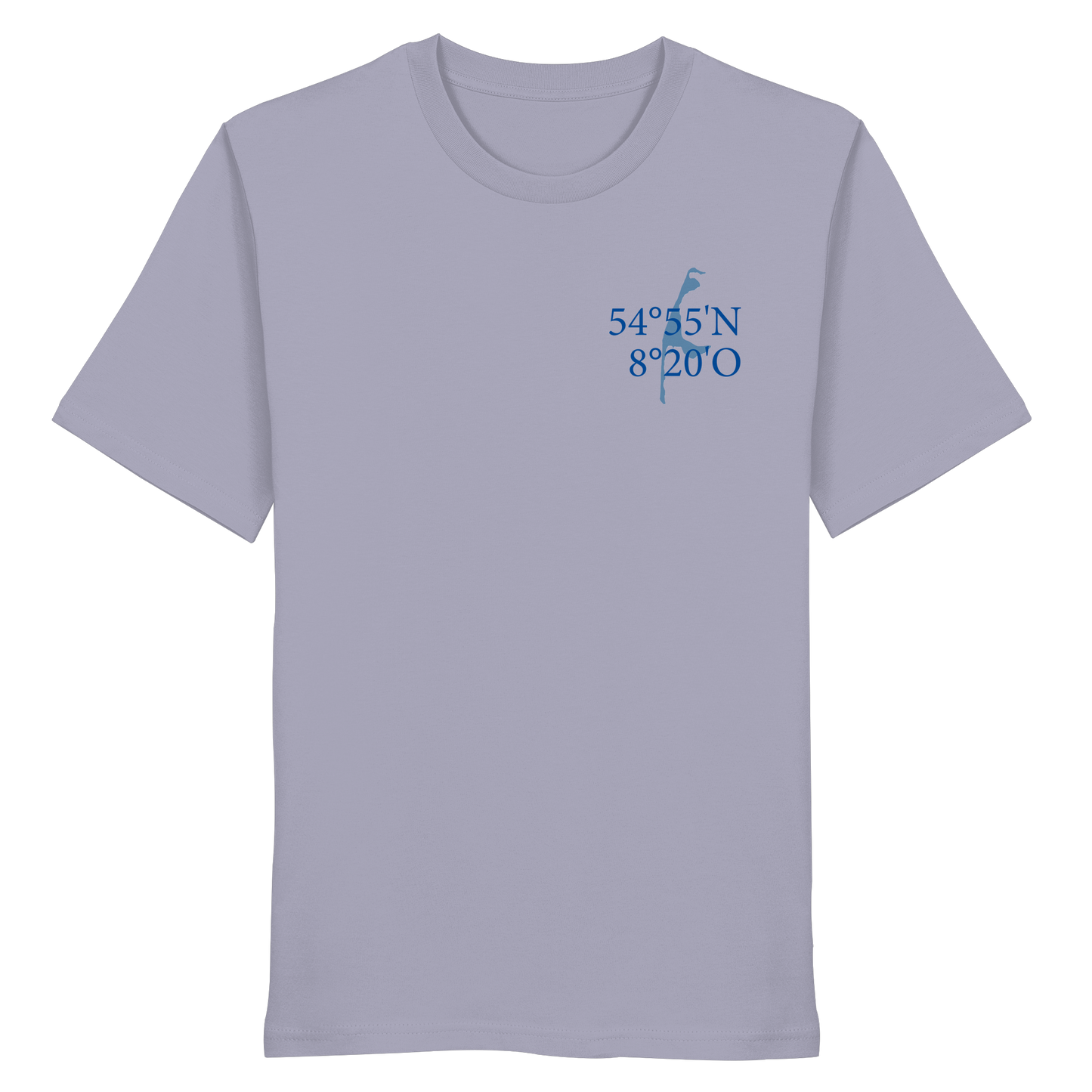 Deine Koordinaten_blau - Basic Shirt