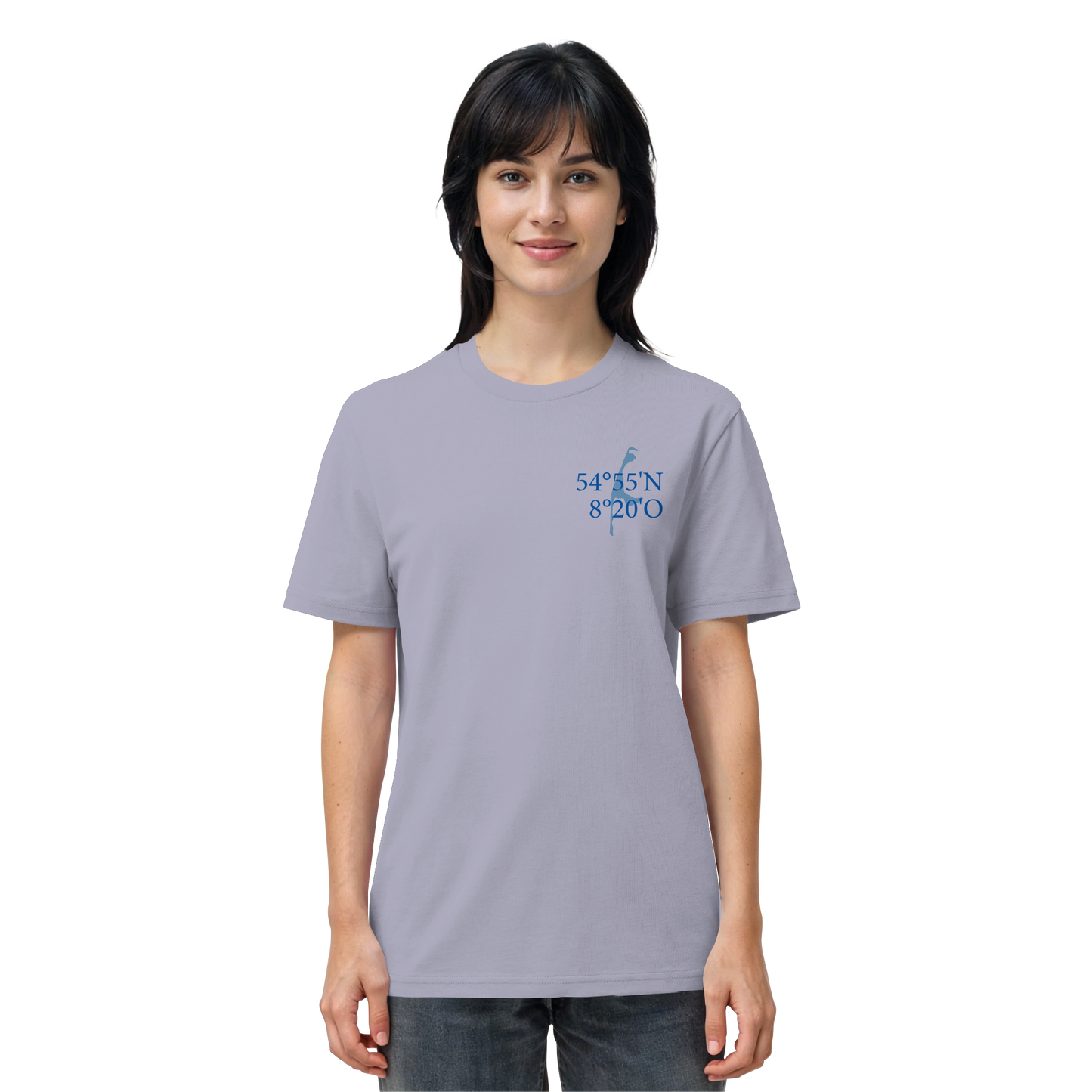 Deine Koordinaten_blau - Basic Shirt
