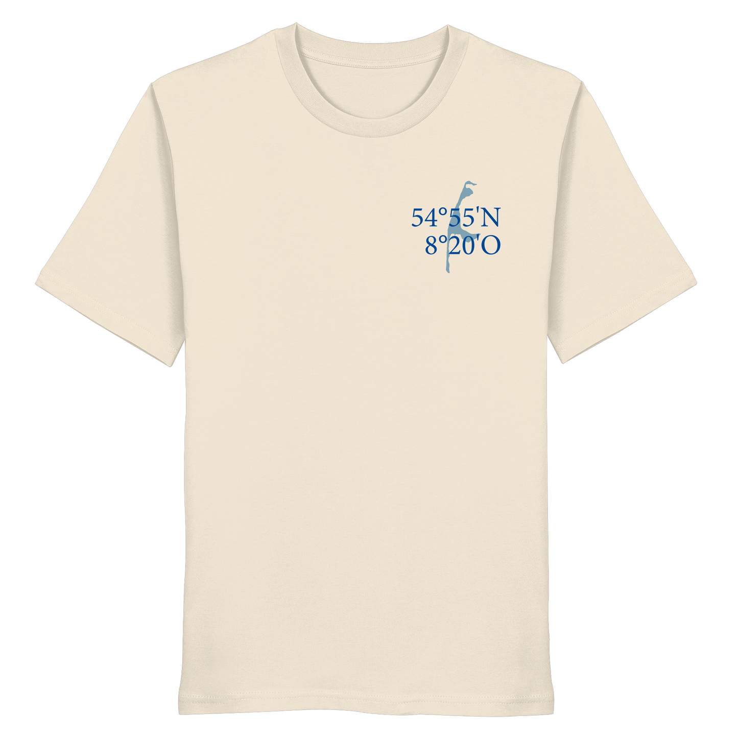 Deine Koordinaten_blau - Basic Shirt
