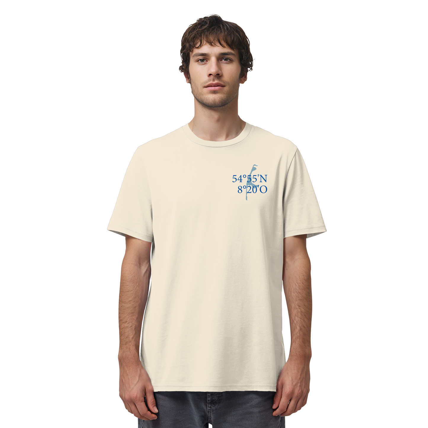 Deine Koordinaten_blau - Basic Shirt