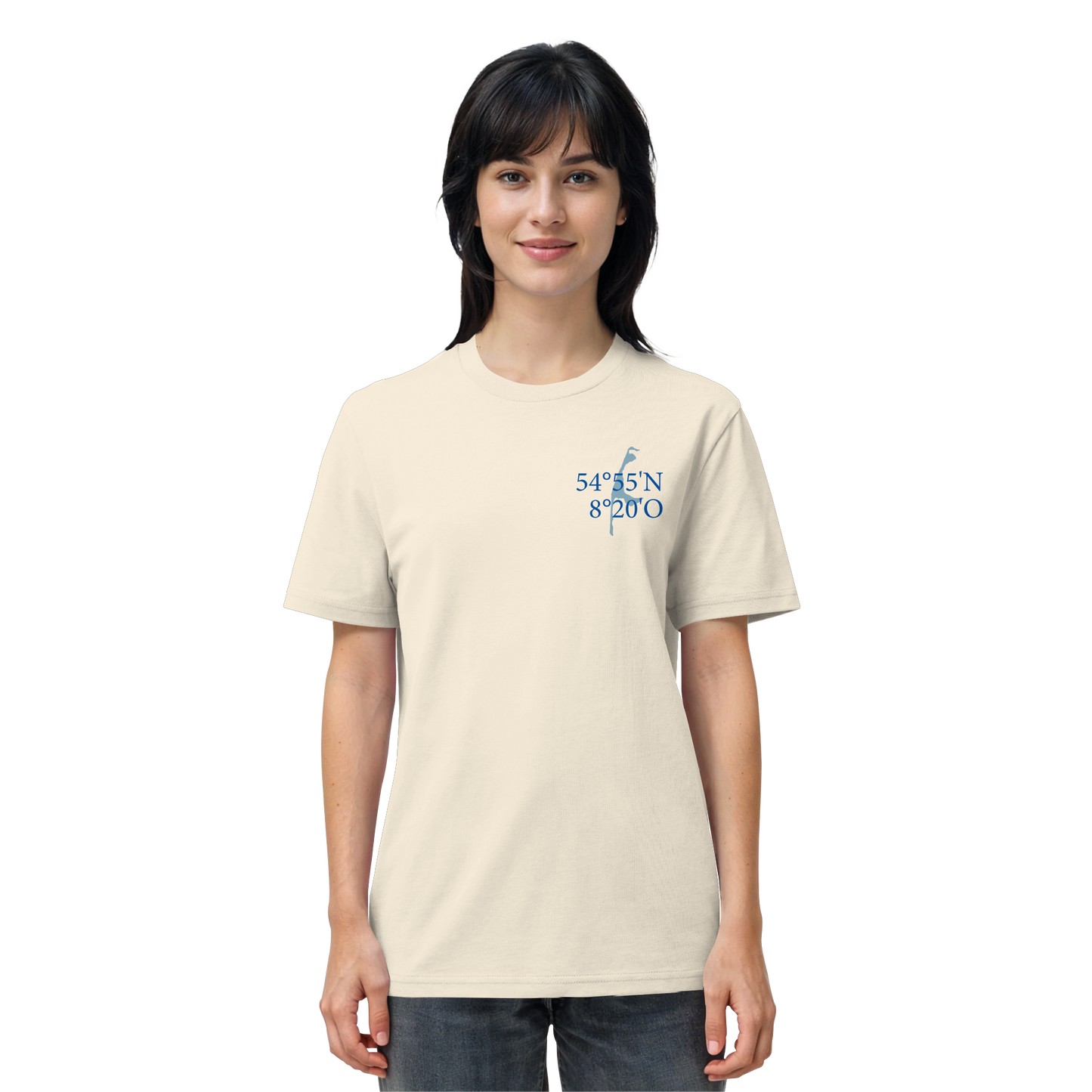 Deine Koordinaten_blau - Basic Shirt