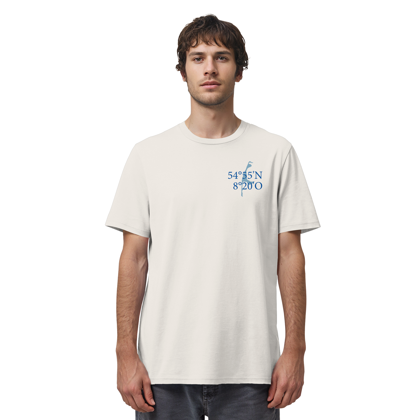 Deine Koordinaten_blau - Basic Shirt