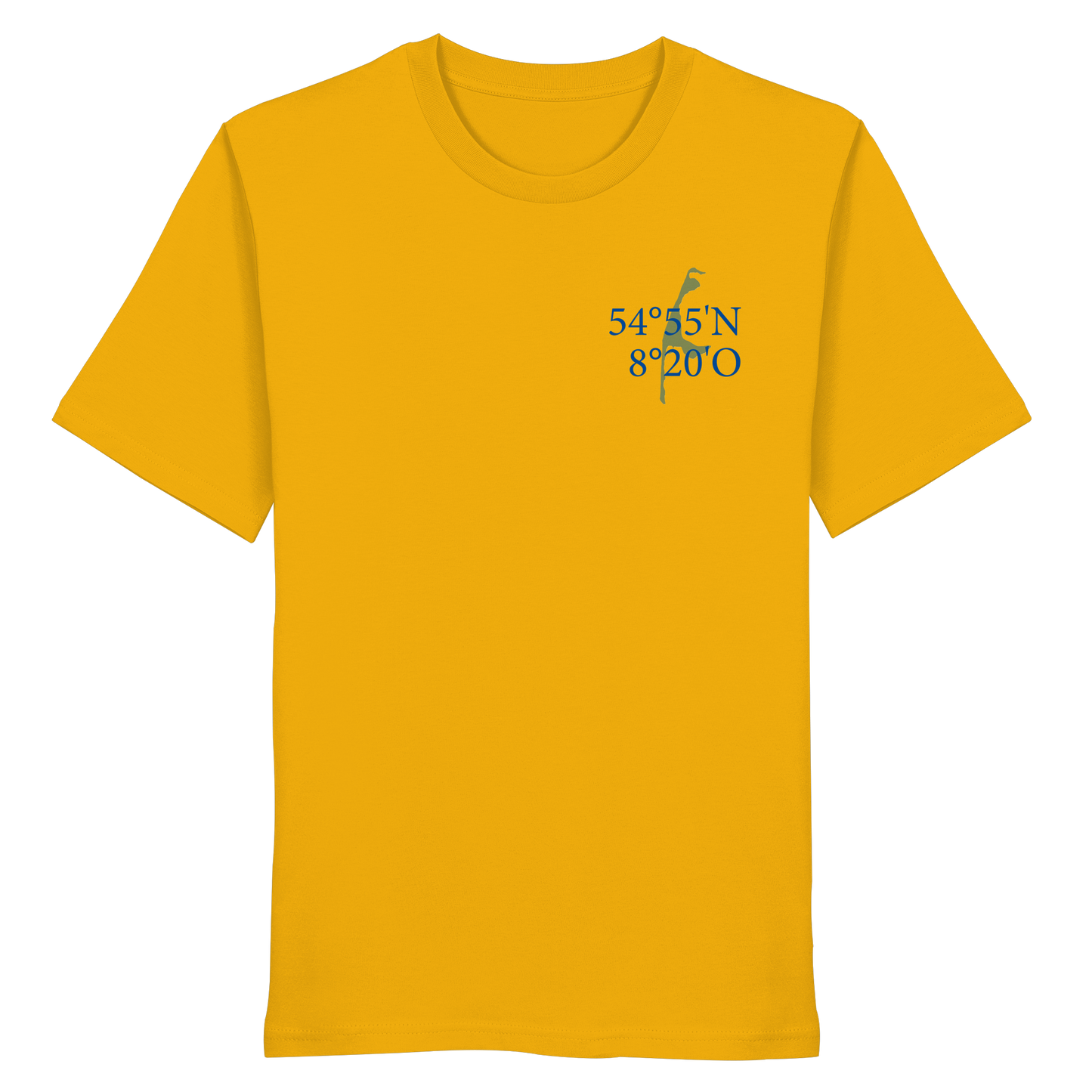 Deine Koordinaten_blau - Basic Shirt