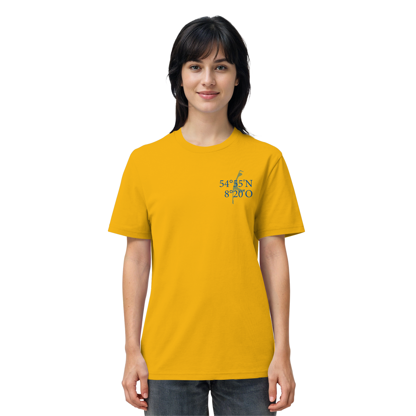 Deine Koordinaten_blau - Basic Shirt