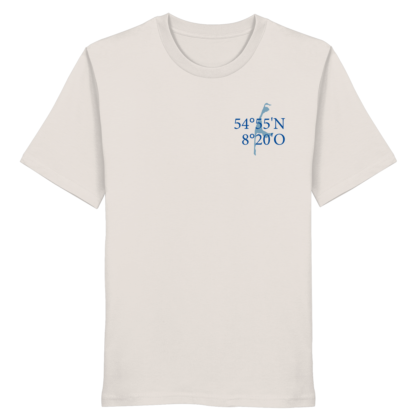Deine Koordinaten_blau - Basic Shirt