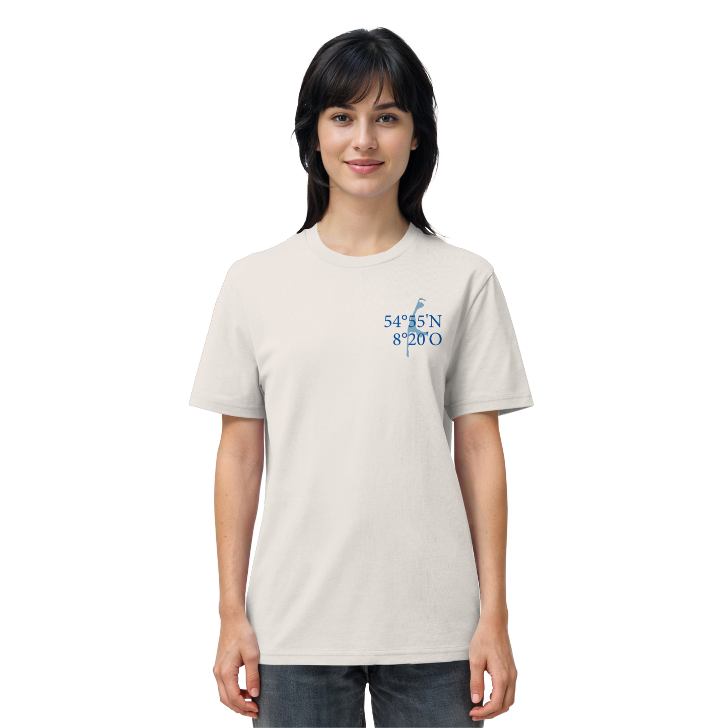 Deine Koordinaten_blau - Basic Shirt