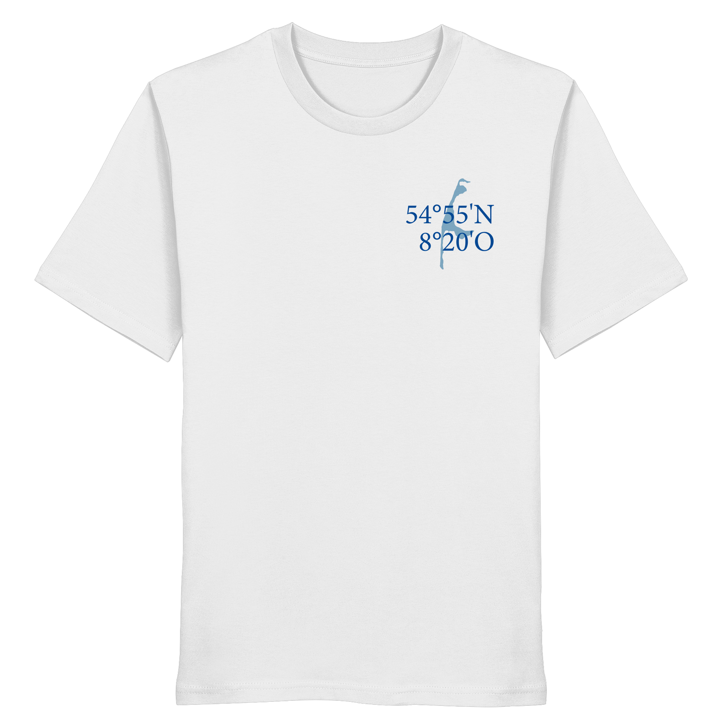 Deine Koordinaten_blau - Basic Shirt