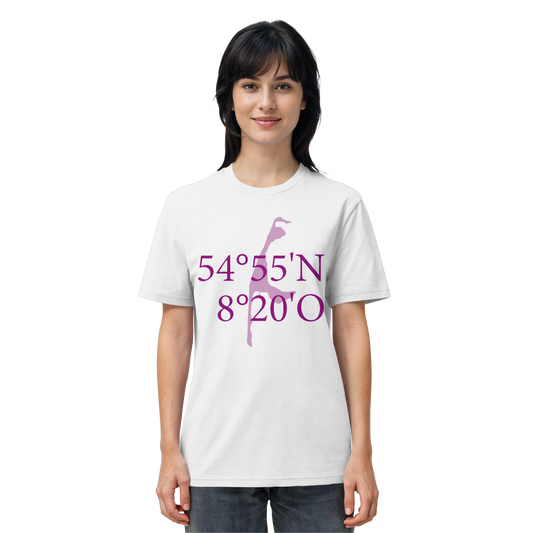 Deine lila Koordinaten - Basic Shirt