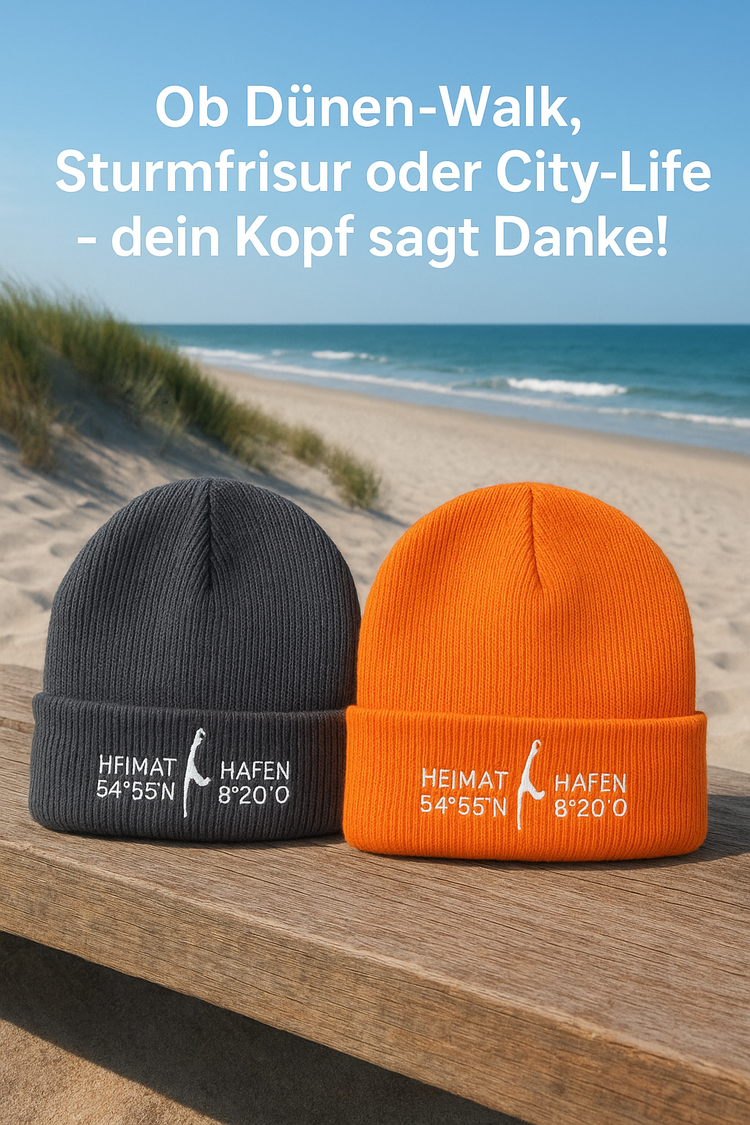 Sylter Mützen - damit dein Kopf immer warm bleibt.