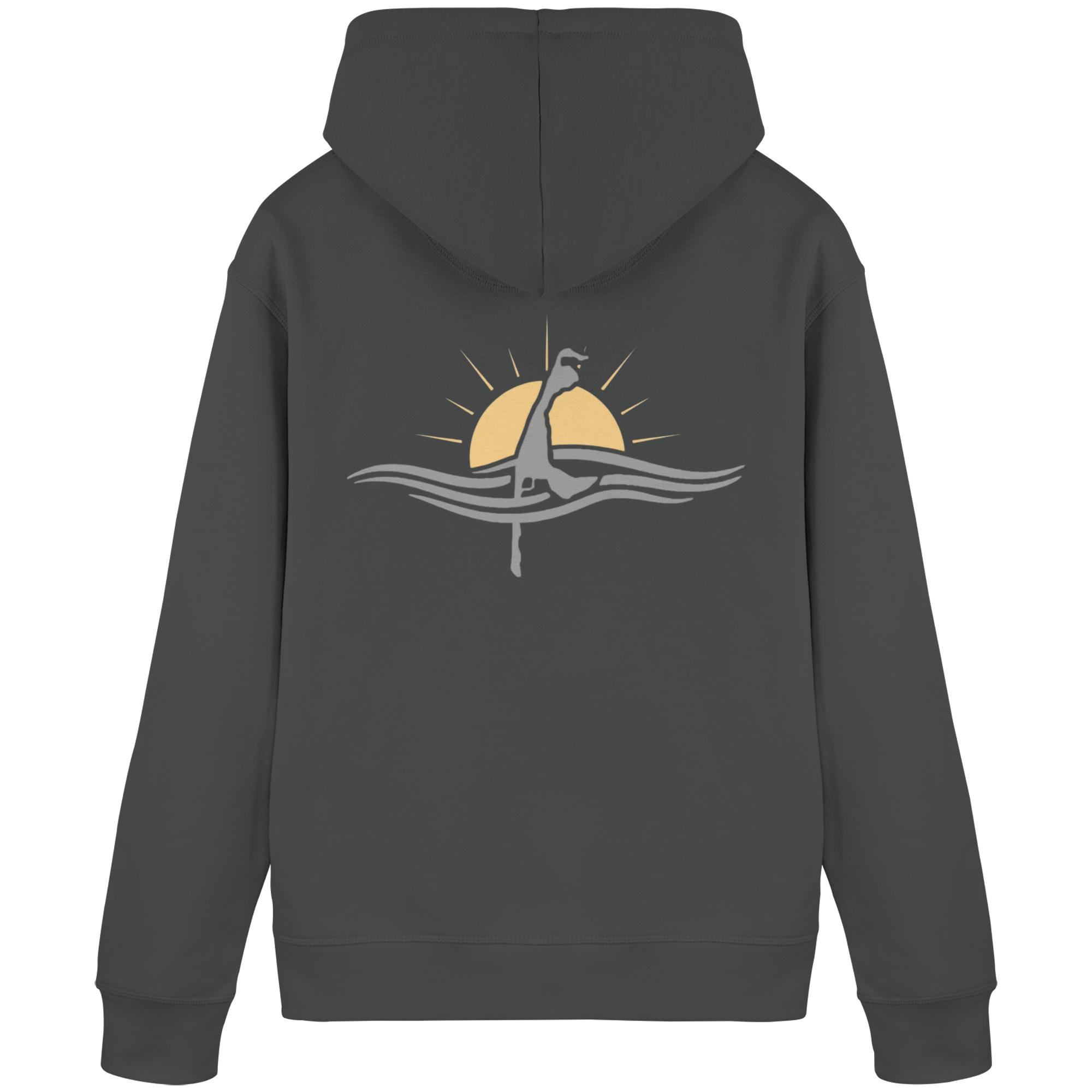 maritime SyltWelle (Sonnenaufgang) mit Stick (front) & Logo (hinten)  - Basic Hoodie