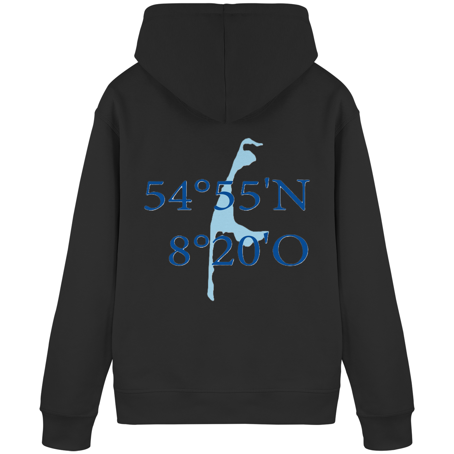 Deine Koordinaten_blau - Basic Hoodie