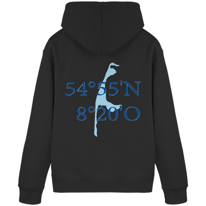 Deine Koordinaten_blau - Basic Hoodie