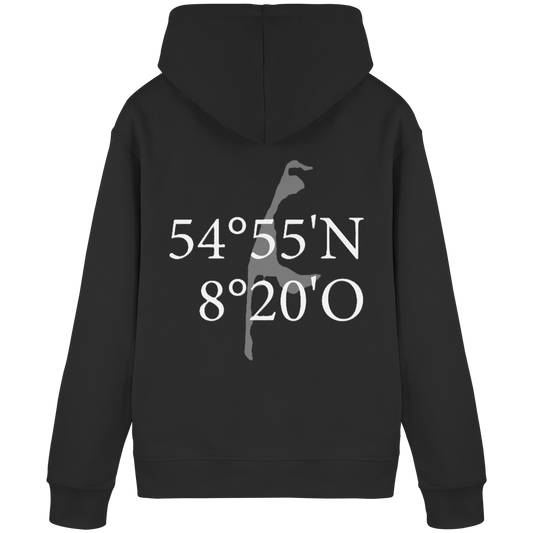Deine Koordinate_weiß (hinten) - Basic Hoodie