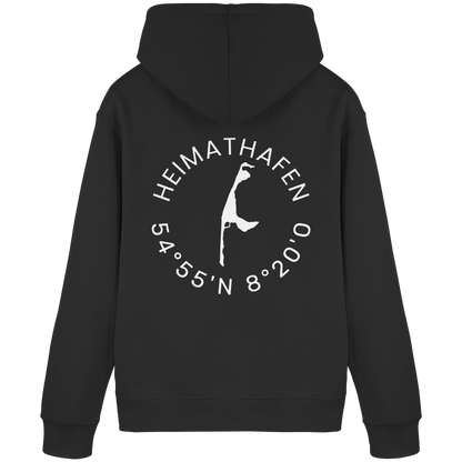 Heimathafen mit Koordinate - Basic Hoodie
