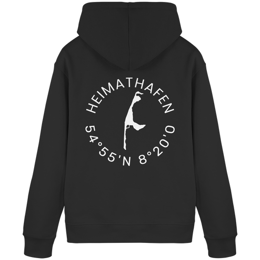 Heimathafen mit Koordinate - Basic Hoodie