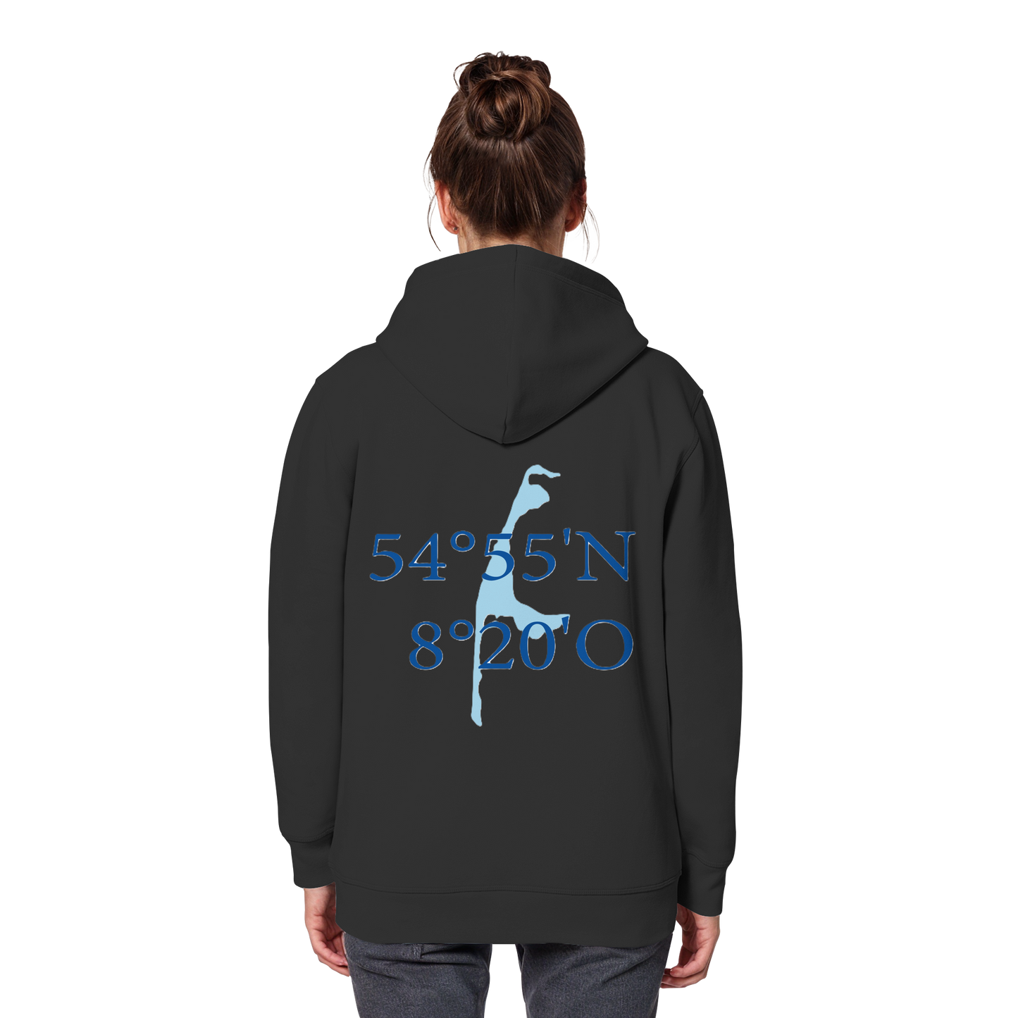 Deine Koordinaten_blau - Basic Hoodie