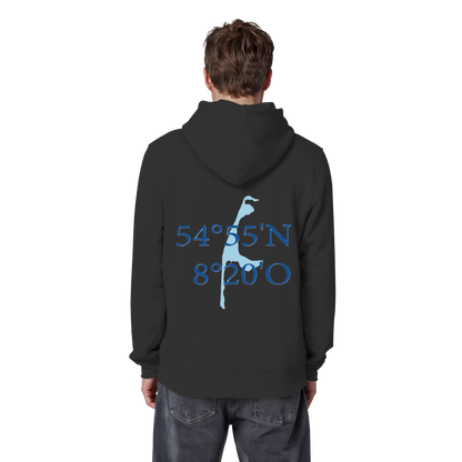 Deine Koordinaten_blau - Basic Hoodie