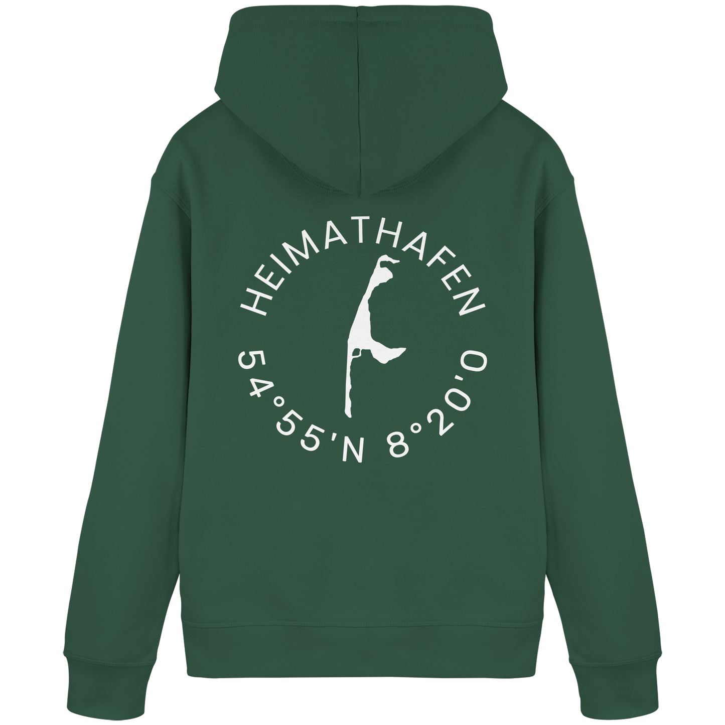 Heimathafen mit Koordinate - Basic Hoodie