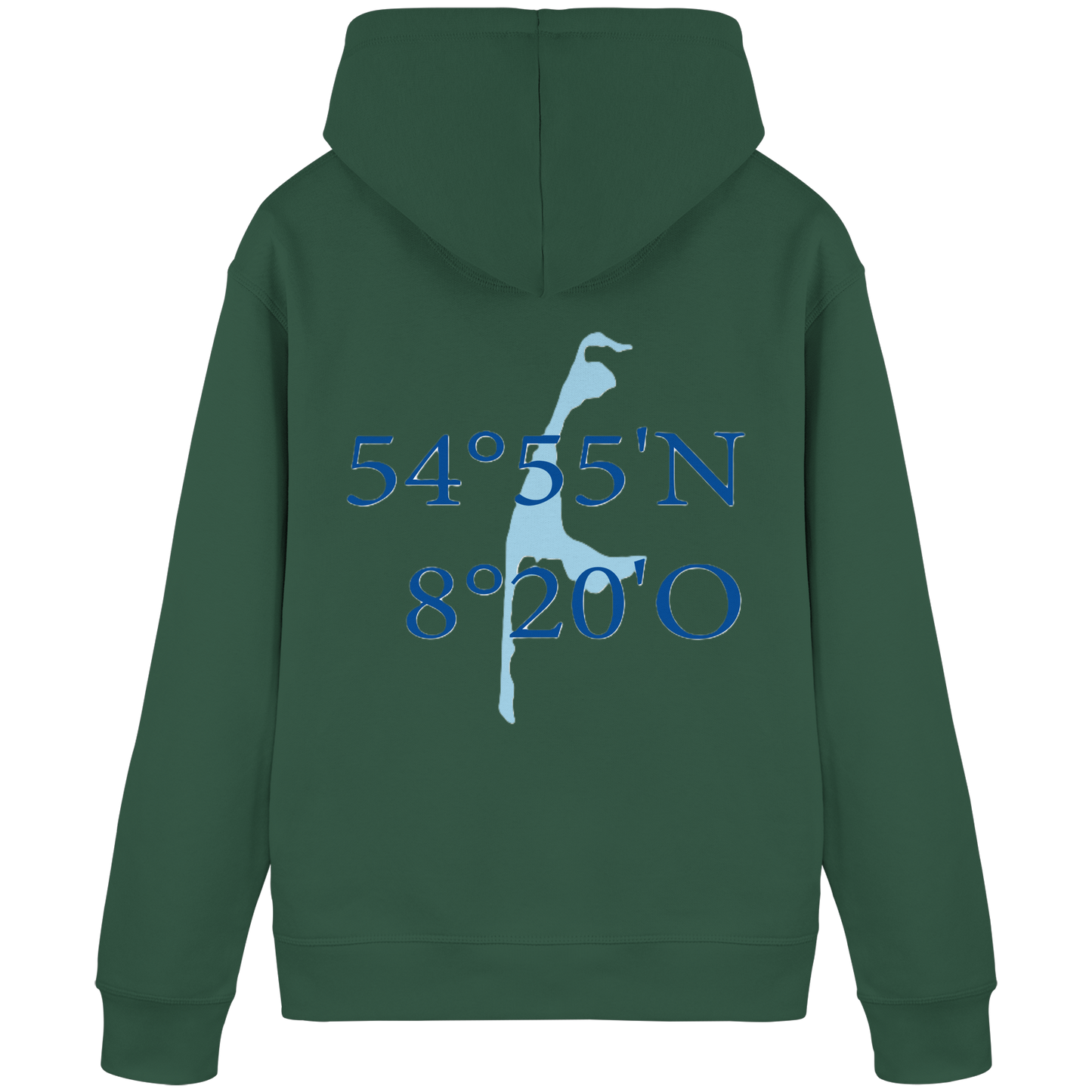 Deine Koordinaten_blau - Basic Hoodie