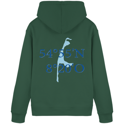 Deine Koordinaten_blau - Basic Hoodie